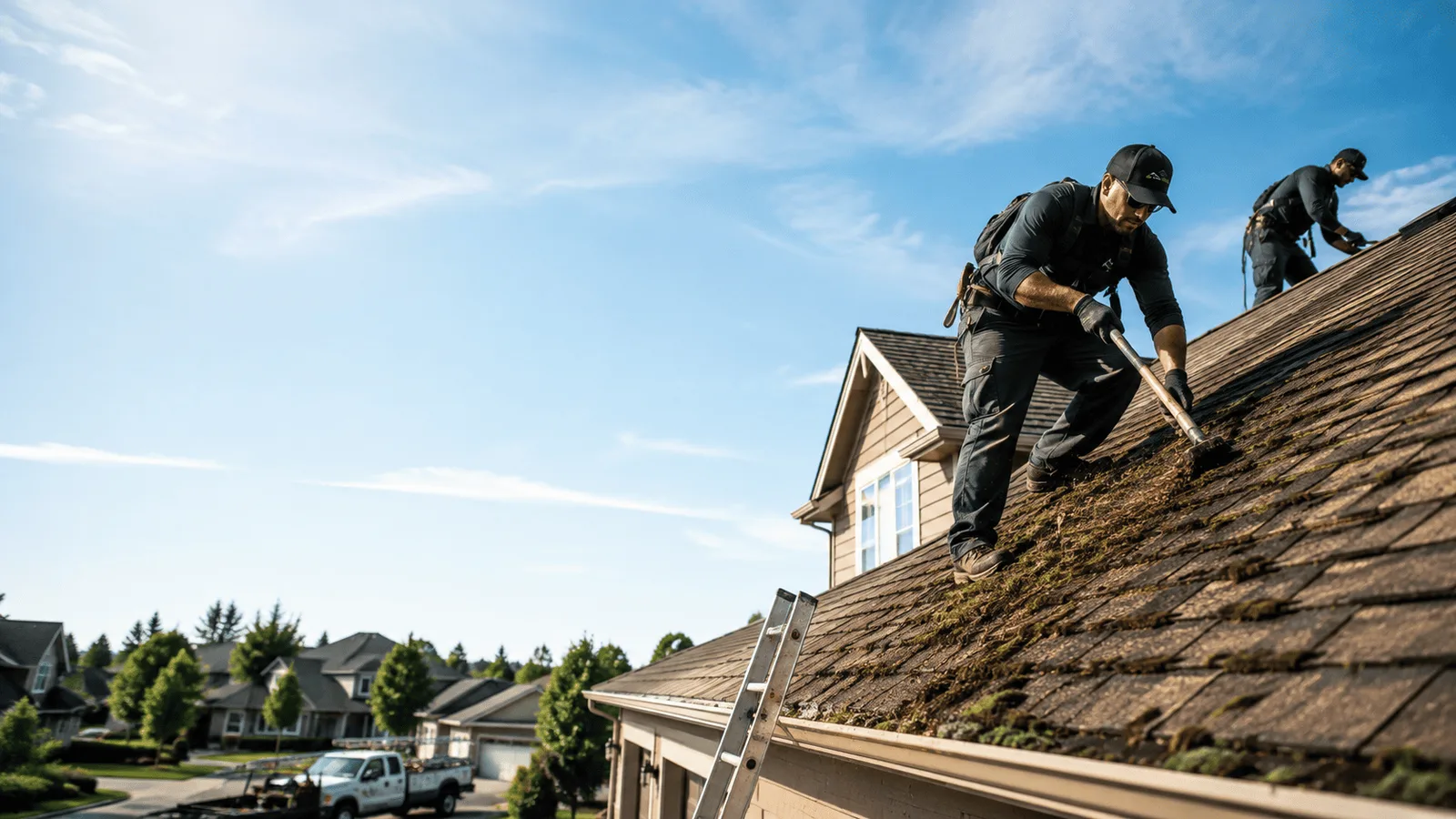 Roof Moss Removal in Aledo, IL near me